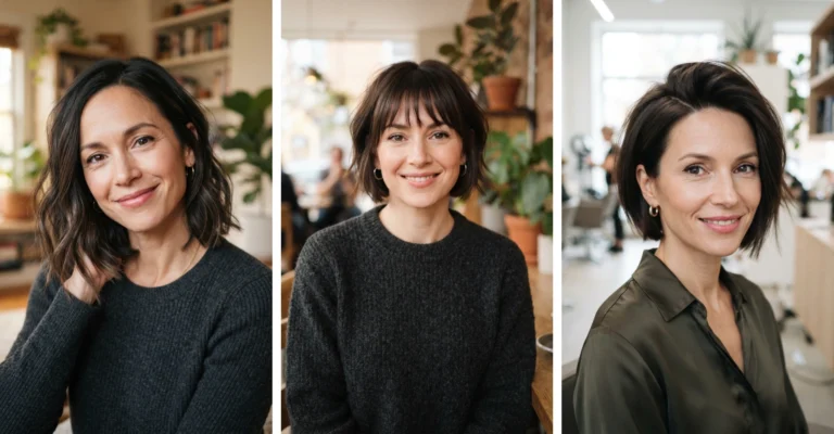18 Short Bob Hairstyles for Dark Thin Fine Hair That Look Fuller & Chic