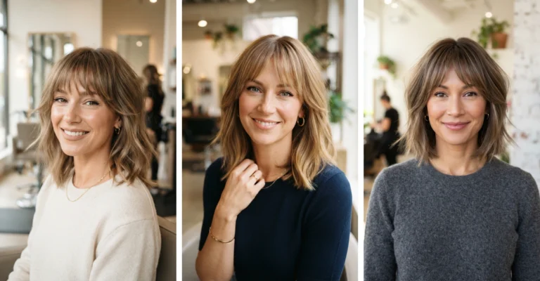 19 Shoulder-Length Hairstyles With Bangs for Thin Fine Hair That Look Fuller