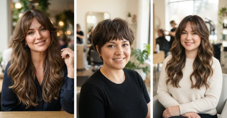 20 Best Bangs Hairstyles for Round Faces to Try Now