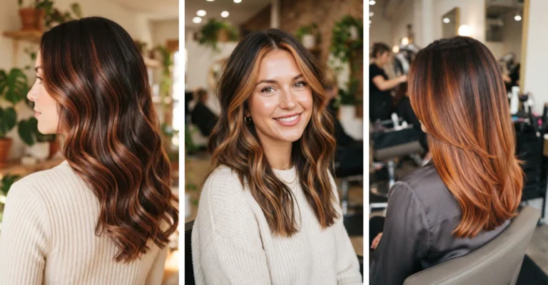 Caramel Copper Balayage for Brunettes: 20 Stunning Warm Looks