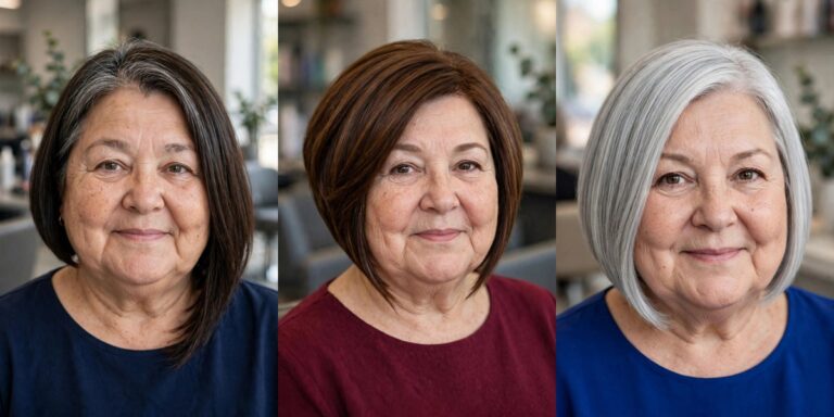 Bob Cuts for Round Faces Over 50 That Add Angles