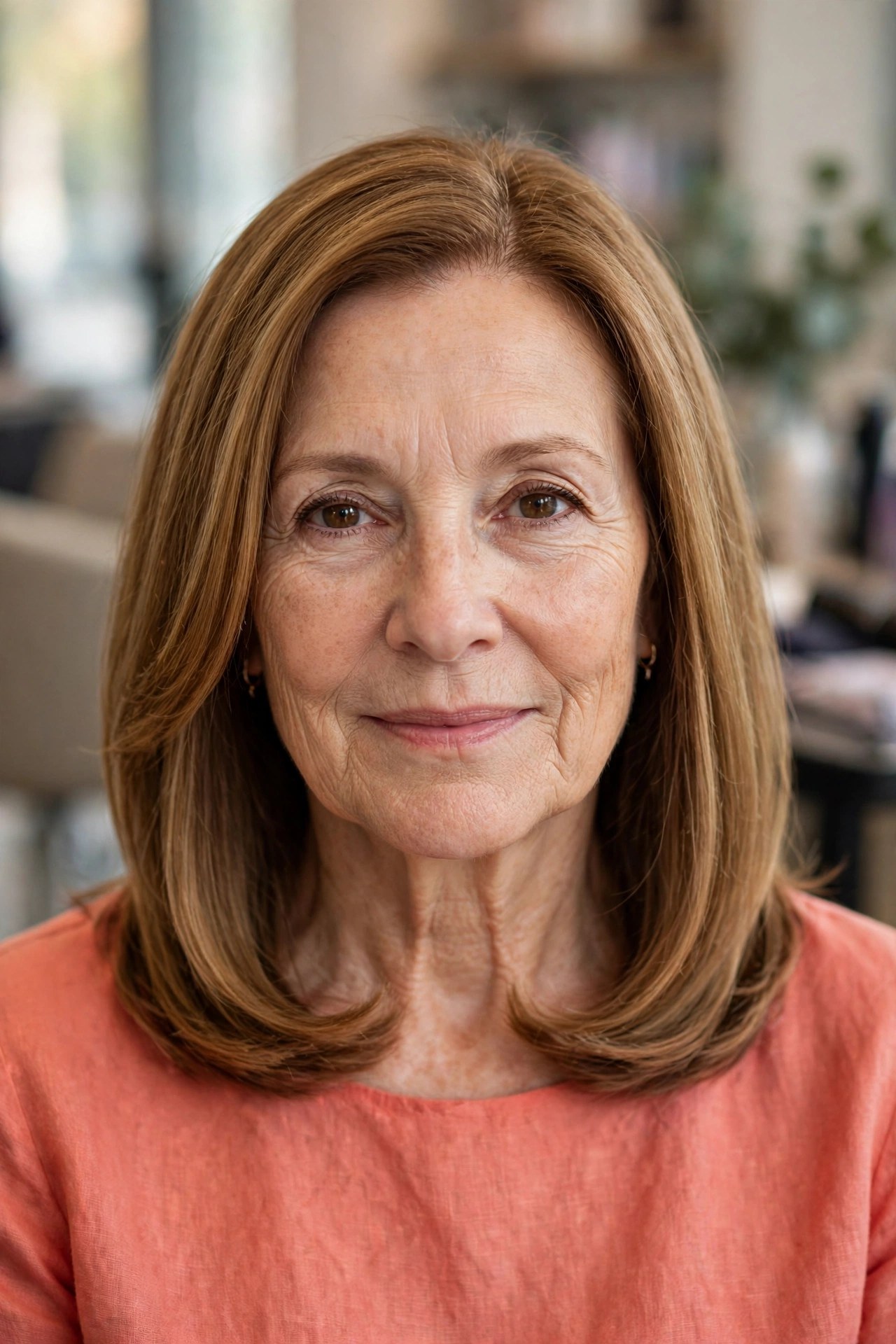 Long Bob (Lob) hairstyle on a woman over 50 - bob haircuts for women over 50