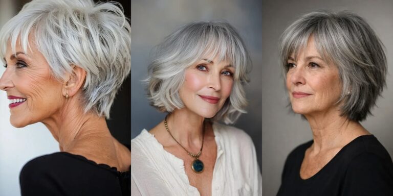 20 Low-Maintenance Choppy Bob Styles for Women Over 60