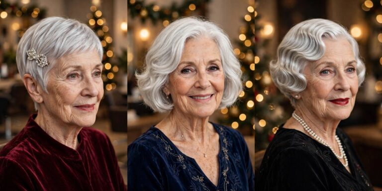 Christmas Party Hairstyles for Women Over 60 With Short Hair