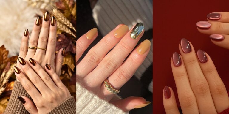 Chrome Fall Nail Ideas: 12 Mirror-Shine Looks to Try
