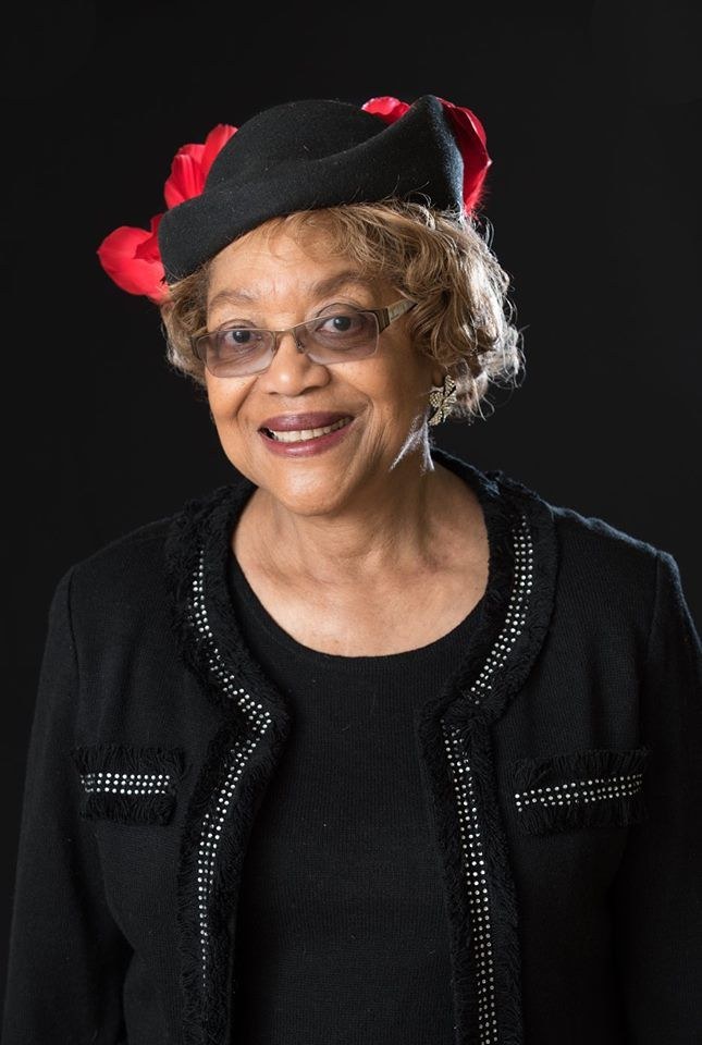 Woman over 70 with small Dress Hat with a Polished Bob — church and Sunday hairstyle for women over 70