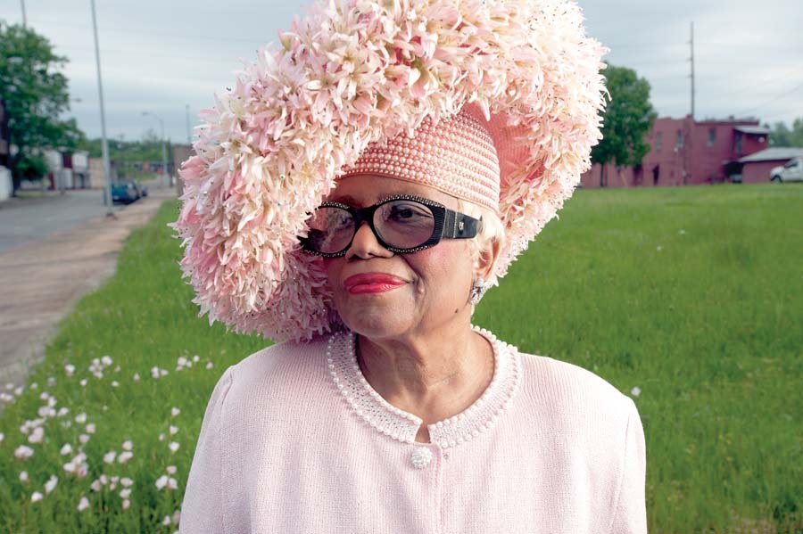 Woman over 70 with soft Pink Hat for a Joyful Sunday — church and Sunday hairstyle for women over 70