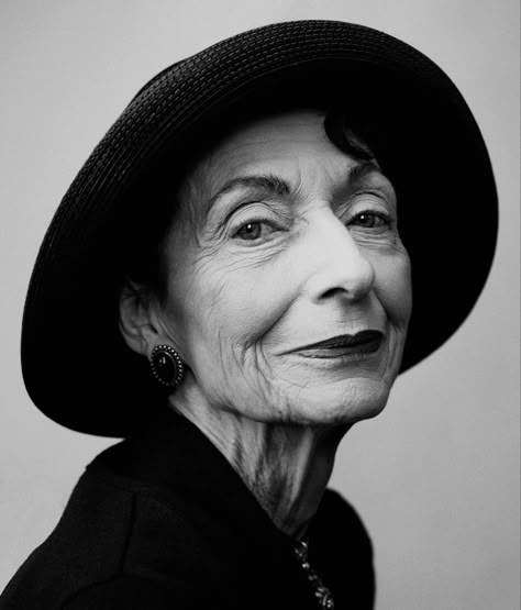 Woman over 70 with timeless Black Hat, Simple Hair — church and Sunday hairstyle for women over 70