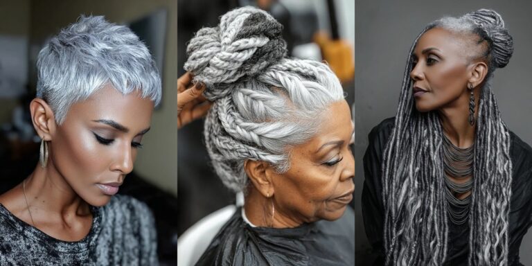 12 Classy Gray Hair Ideas for Black Women Over 50: Polished Looks