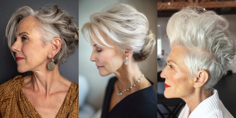20 Easy Updos for Women Over 70 With Short Hair