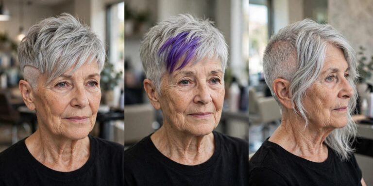 Edgy Short Haircuts for Women Over 60 Who Love Bold Style