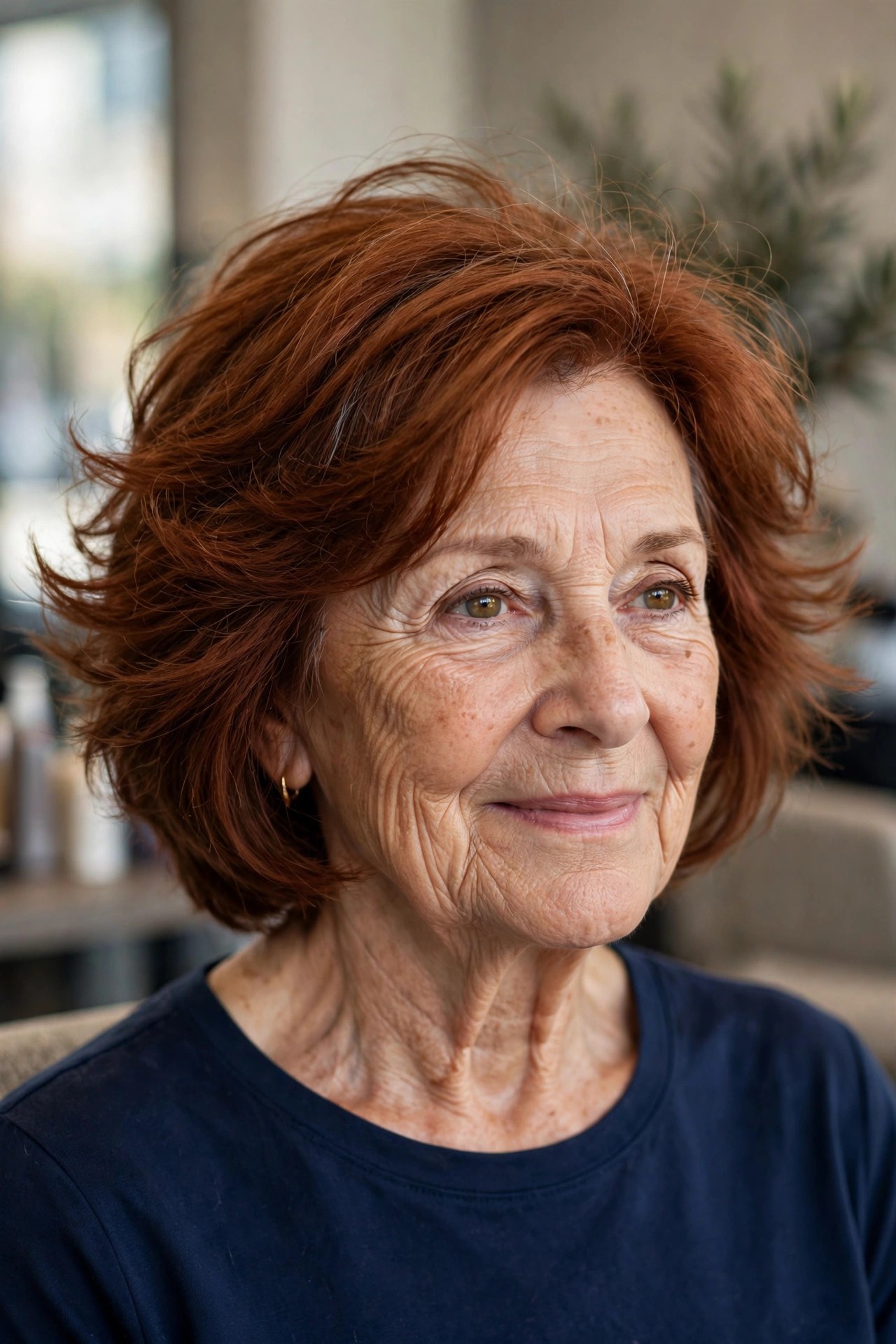 Feathered Cut for Thick Hair, with the Weight Taken Out - feathered haircut for a woman over 60 with volume