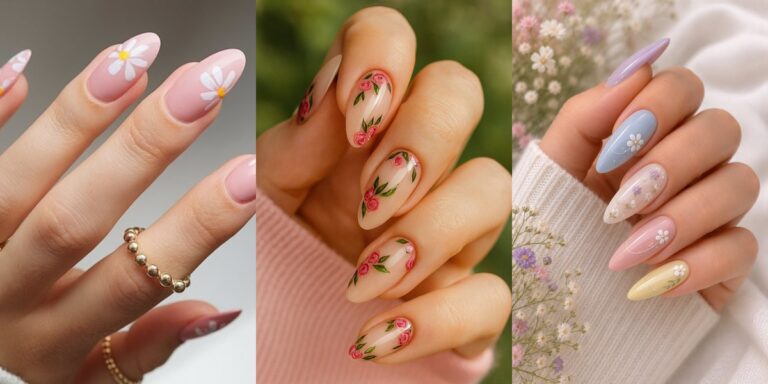 Flower Nails: 16 Floral Nail Designs for Every Season