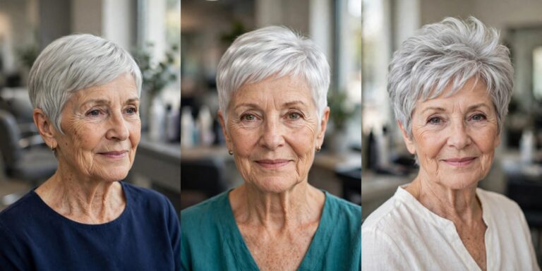 Gray Pixie Cuts for Women Over 60 That Shine