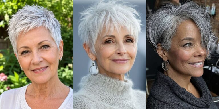 21 Gray Pixie Hairstyles for Women Over 70 With Soft Texture