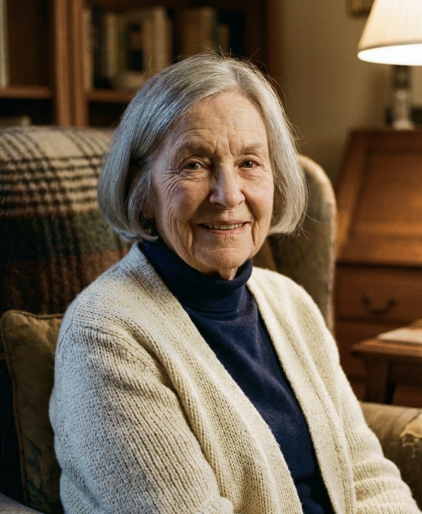 Gray shoulder length haircut on a woman over 70 with silver hair - Natural Gray Shoulder Cut With Wispy Fringe