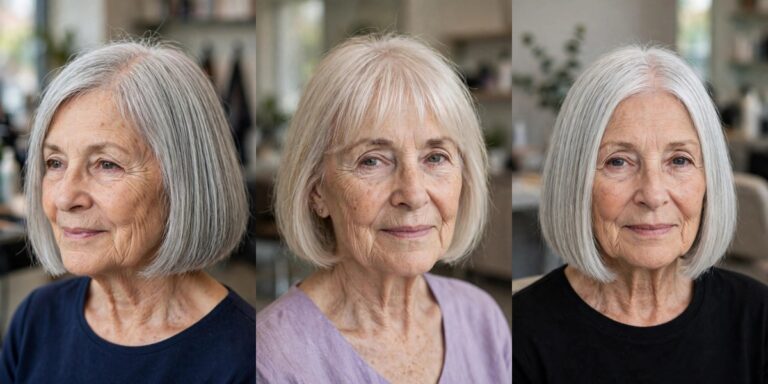 Haircuts for Women Over 60 With Fine Thin Hair That Add Fullness