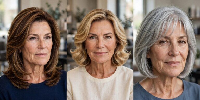 Hairstyles for Square Faces Over 50 That Soften the Jawline