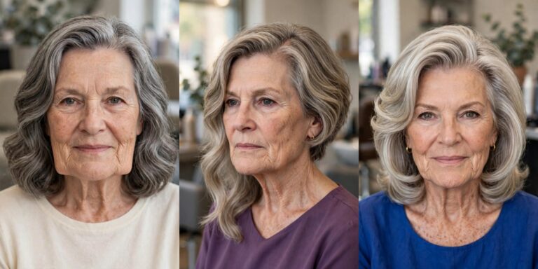 Hairstyles for Women Over 60 With Square Faces