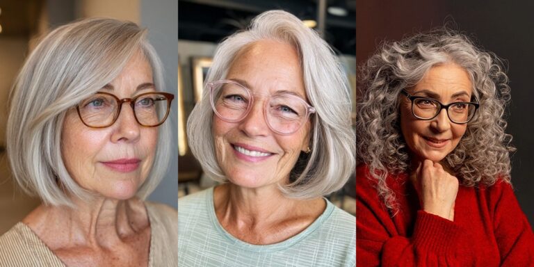 22 Hairstyles for Women Over 70 With Glasses