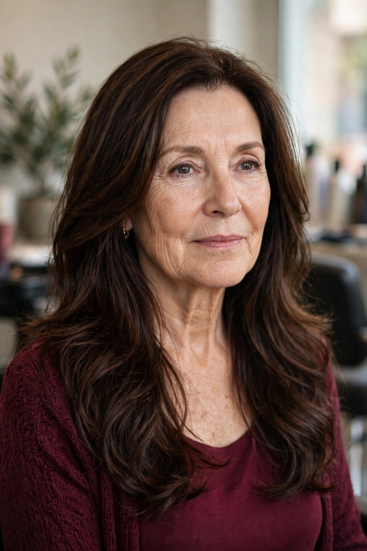 Long Layers With Movement - youthful hairstyle on a woman over 50