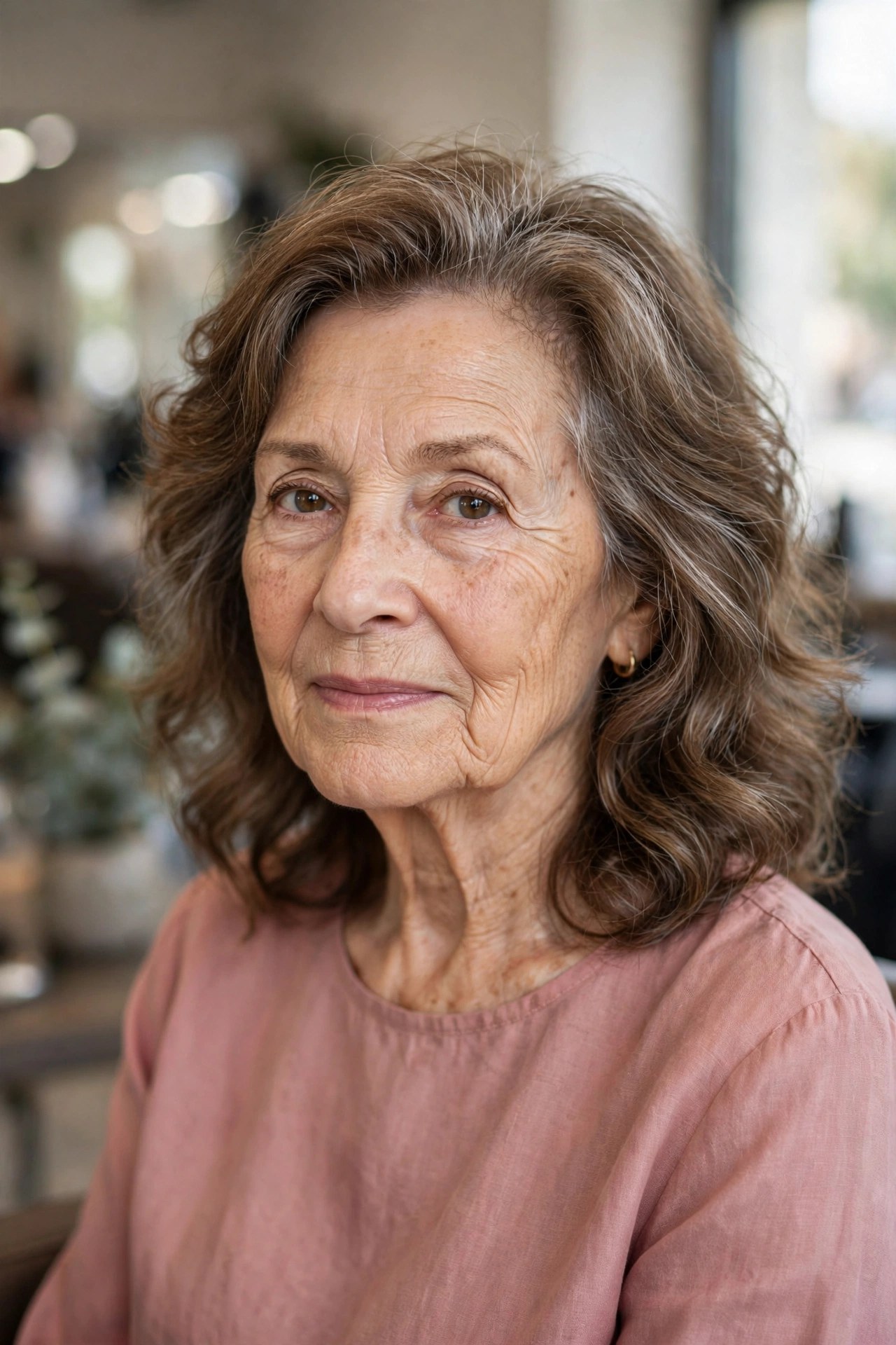Soft Waves with Lift at the Roots - hairstyle that makes a woman over 60 look younger