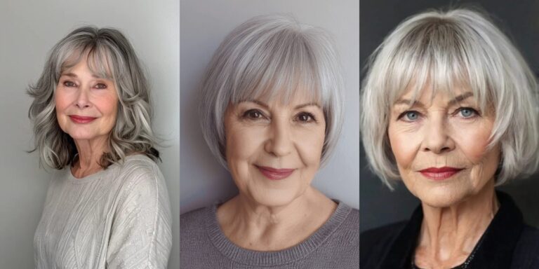 25 Hairstyles With Bangs for Women Over 70 That Soften the Face