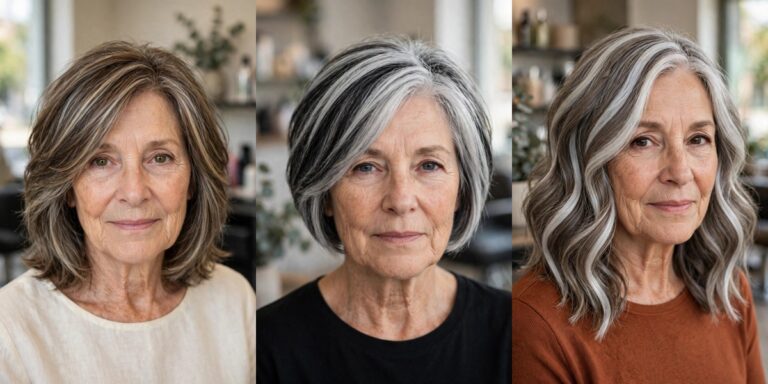 Highlights and Lowlights for Women Over 50 With Graying Hair