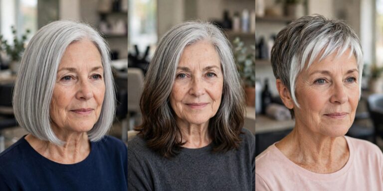 How to Transition to Gray Hair Over 50 With Flattering Cuts