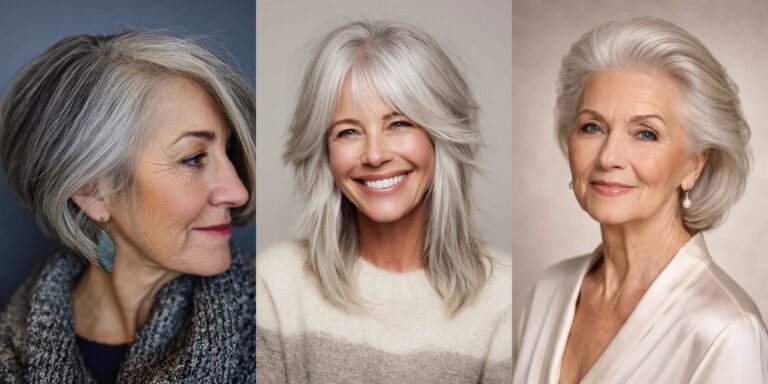 27 Layered Haircuts That Slim a Round Face Over 70