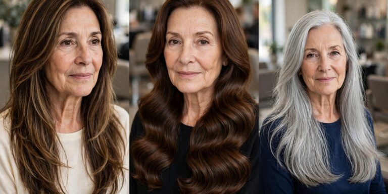 Long Hairstyles for Women Over 50 That Look Elegant, Not Dated