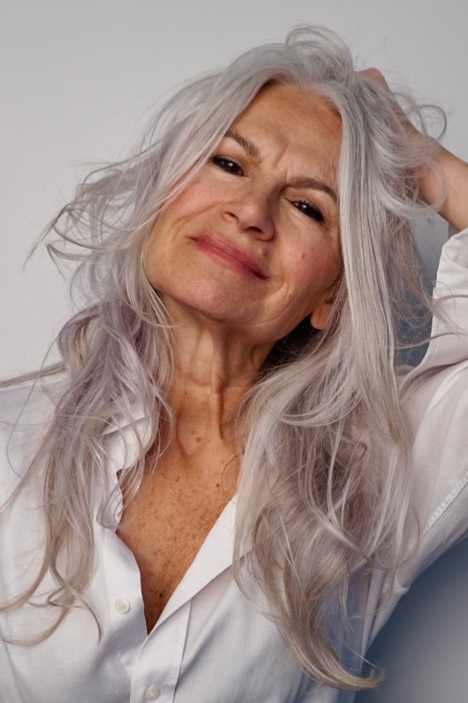 Woman over 70 with relaxed Long Waves With a Natural Finish — long hairstyle inspiration for women over 70