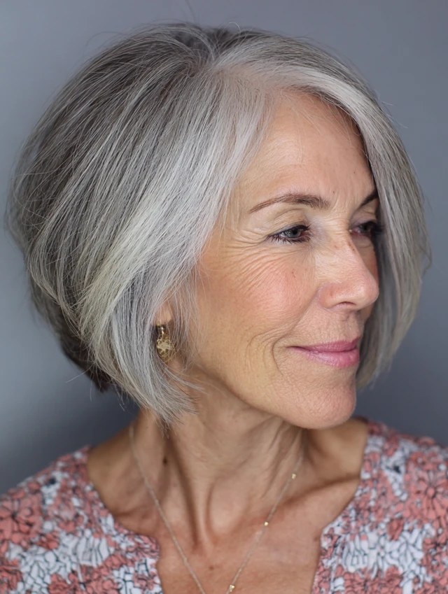 Woman over 70 with classic pixie-bob that suits almost everyone — easy-care hairstyle for women over 70
