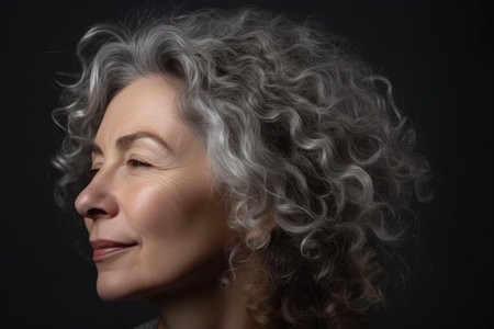 Medium layered haircut for thick hair on a woman over 70 with full dense hair - Voluminous Medium Cut With Point-Cut Ends