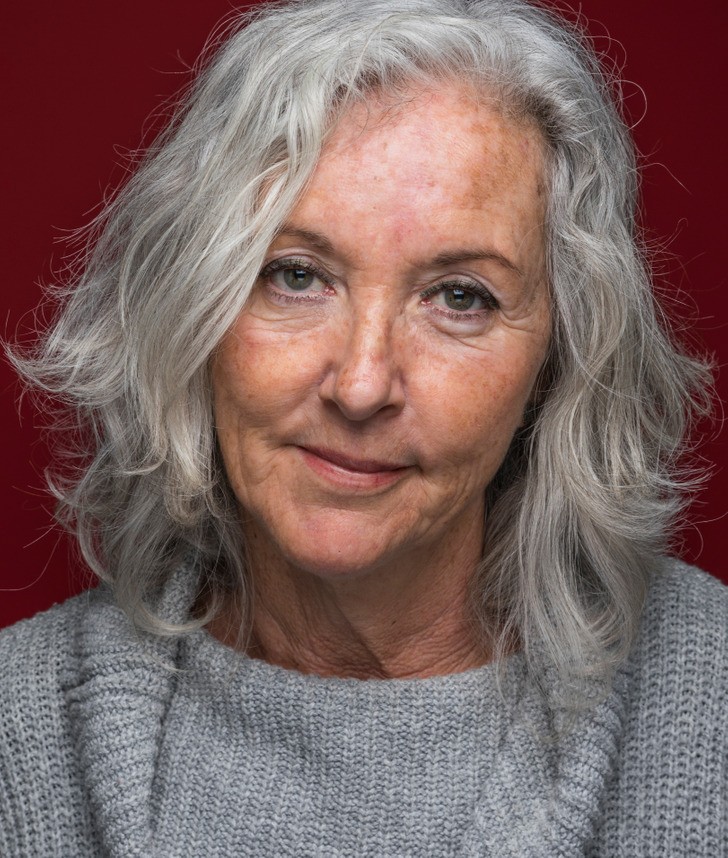Medium layered haircut for thick hair on a woman over 70 with full dense hair - Thick Wavy Medium Cut With Shape