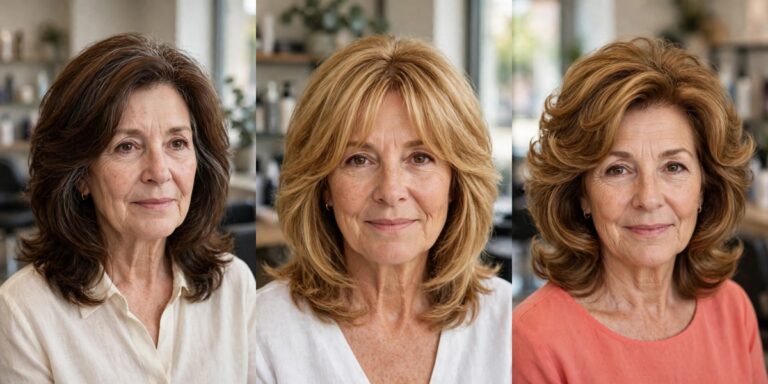 Medium Length Haircuts for Thick Hair Over 50 That Stay Manageable