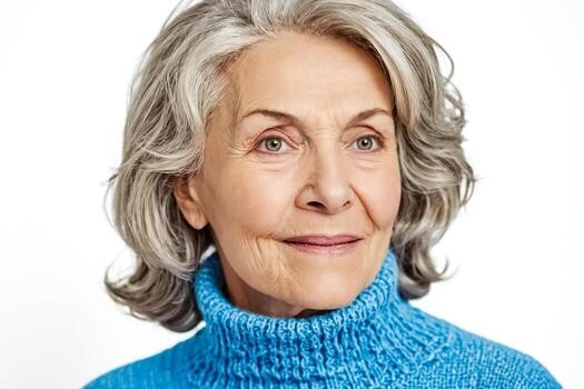 Medium length hairstyle on a woman over 70 with graceful layers - Polished Shoulder Cut With Rounded Ends