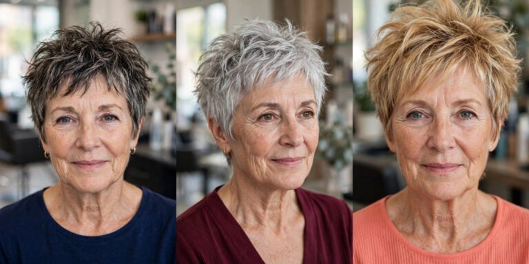 Messy Pixie Cuts for Women Over 50 That Are Low Maintenance