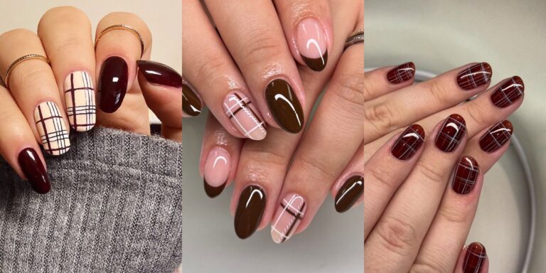 Plaid Fall Nail Designs: 10 Cozy Checks for Fall