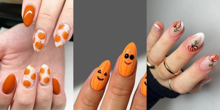 Pumpkin Halloween Nails: 12 Cute & Spooky Orange Nail Ideas