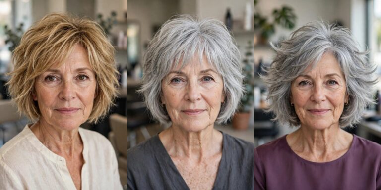 Short Choppy Haircuts for Women Over 50 With Instant Volume