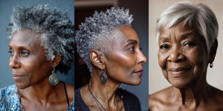 27 Short Gray Natural Haircuts for Black Women Over 70