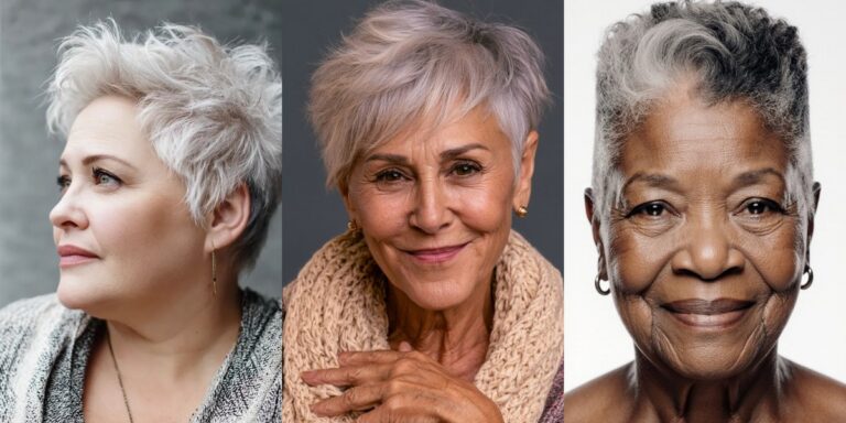 22 Short Haircuts for Women Over 70 With a Double Chin