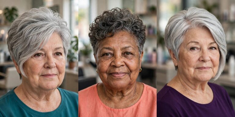 Short Haircuts for Women Over 60 With a Double Chin