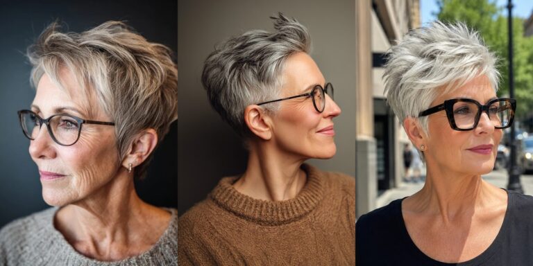 28 Short Haircuts for Women Over 70 Who Wear Glasses Daily