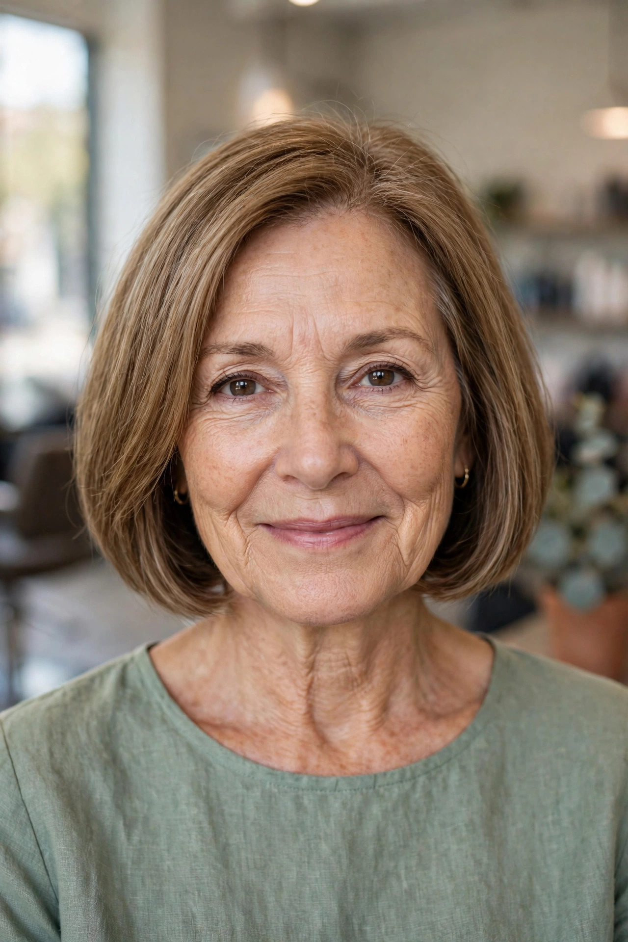 Jaw-Length Bob for Fine Hair on a woman over 50 - short hairstyle idea 31