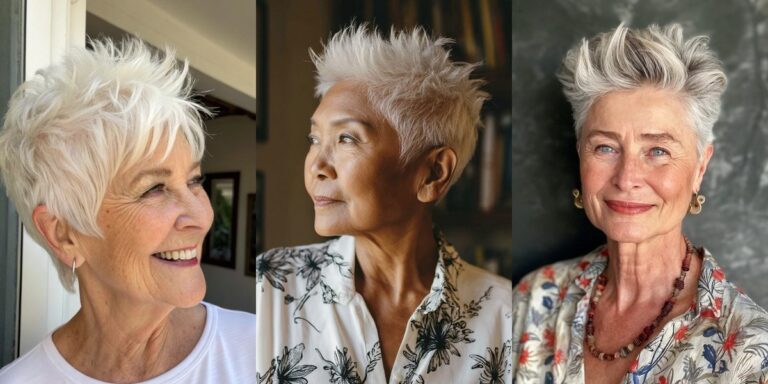 20 Short Hairstyles for Women Over 70 With Coarse Gray Hair