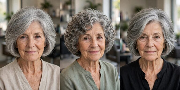 Short Layered Haircuts for Thick Gray Hair Over 60