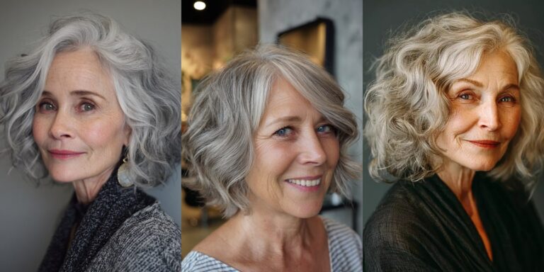 22 Short Wavy Gray Hair Ideas for Women Over 70