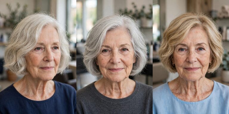 Short Wavy Haircuts for Women Over 60 With Fine Hair